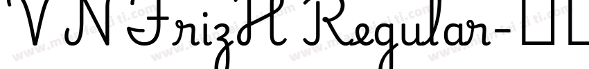 VNFrizH Regular字体转换